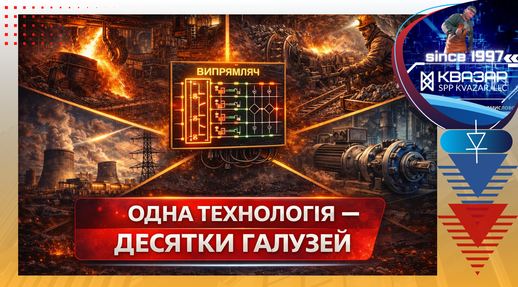 Промислові силові випрямлячі для металургії гірничої промисловості енергетики та тягових підстанцій