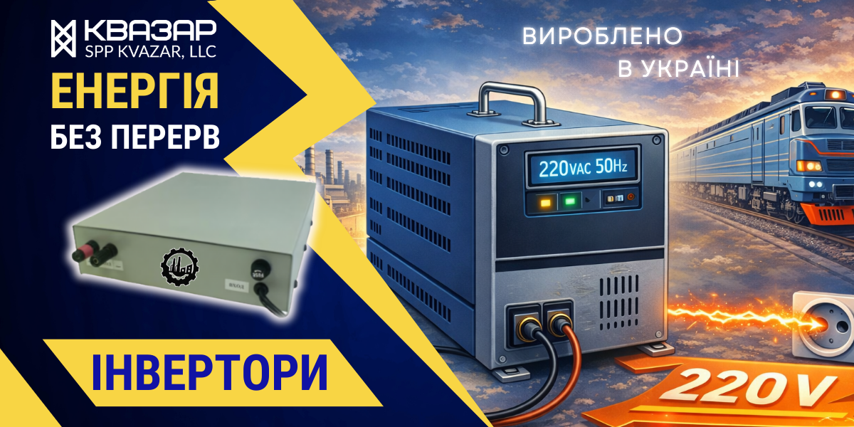 Промисловий інвертор 110В вхід - вихід 220В чистої синусоїди