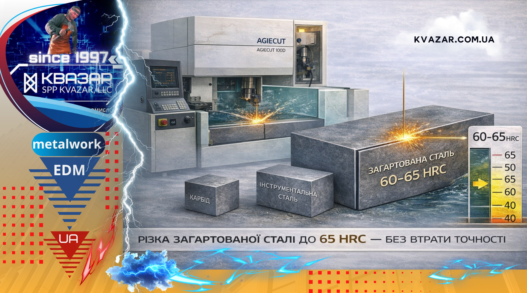 Електроерозійна різка надтвердих матеріалів та сплавів