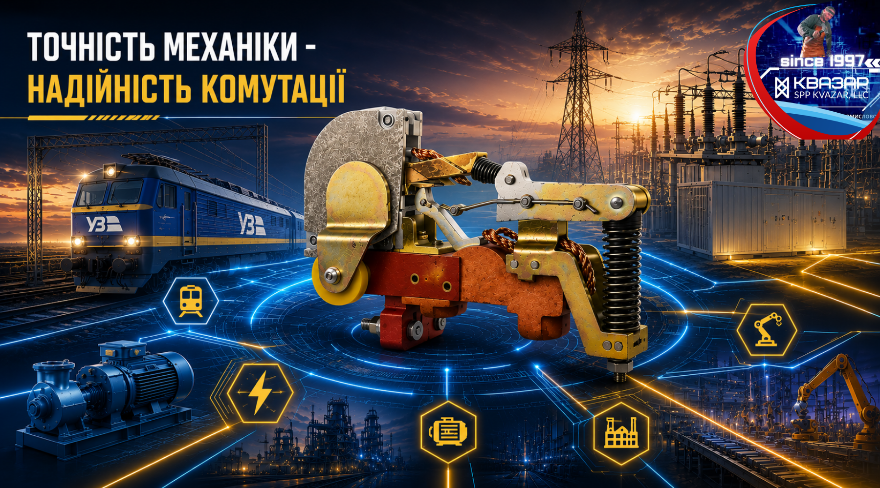 Вигляд кулачкового контактора та застосування (аналітика СВП КВАЗАР)