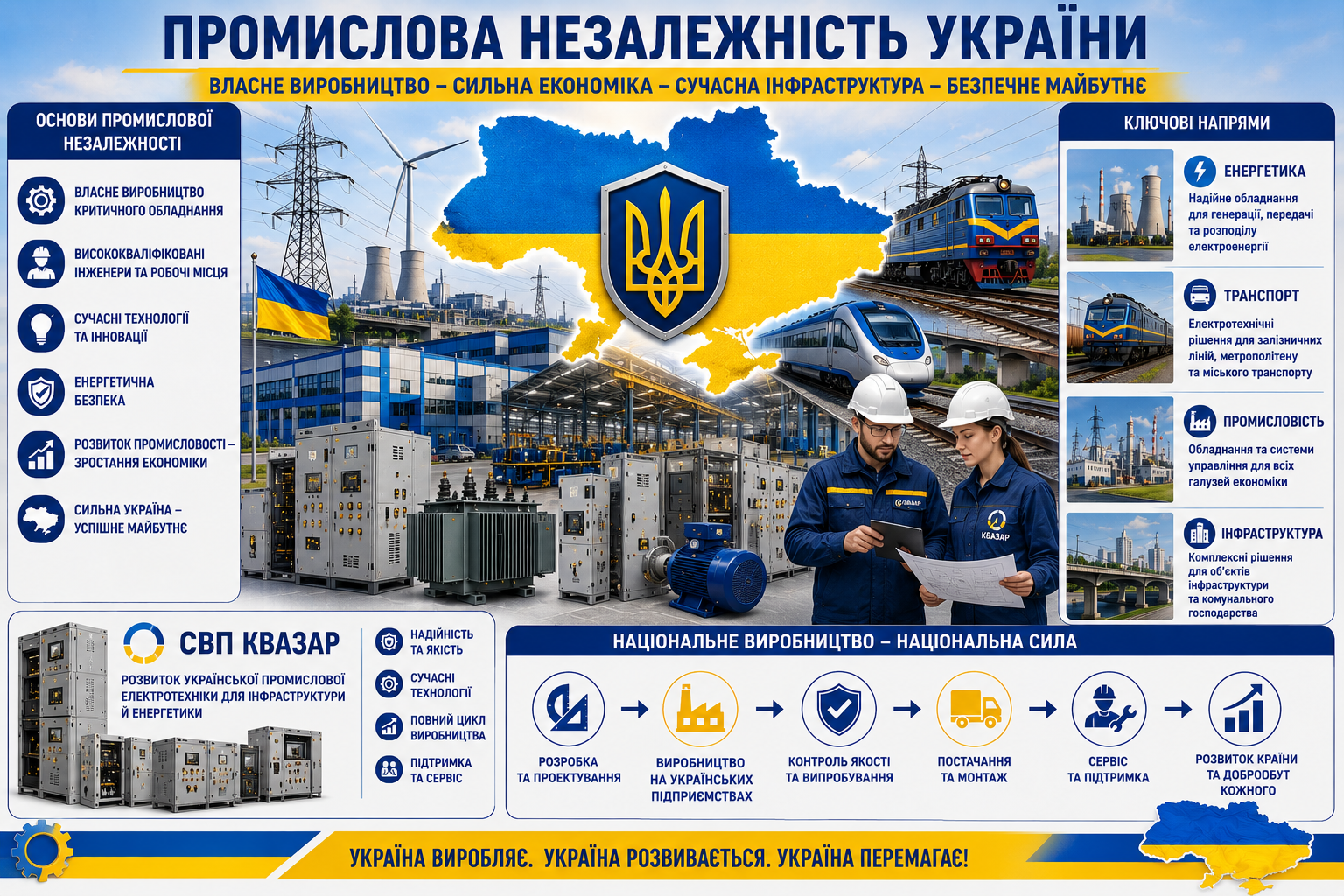 СВП КВАЗАР та розвиток української промислової електротехніки для інфраструктури й енергетики