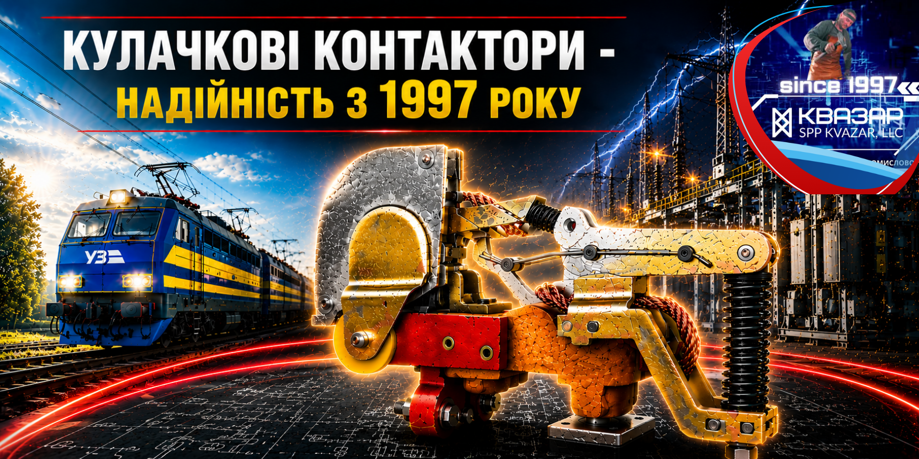 Кулачковий контактор СВП КВАЗАР для важкої промисловості та залізниці  України з 1997 року