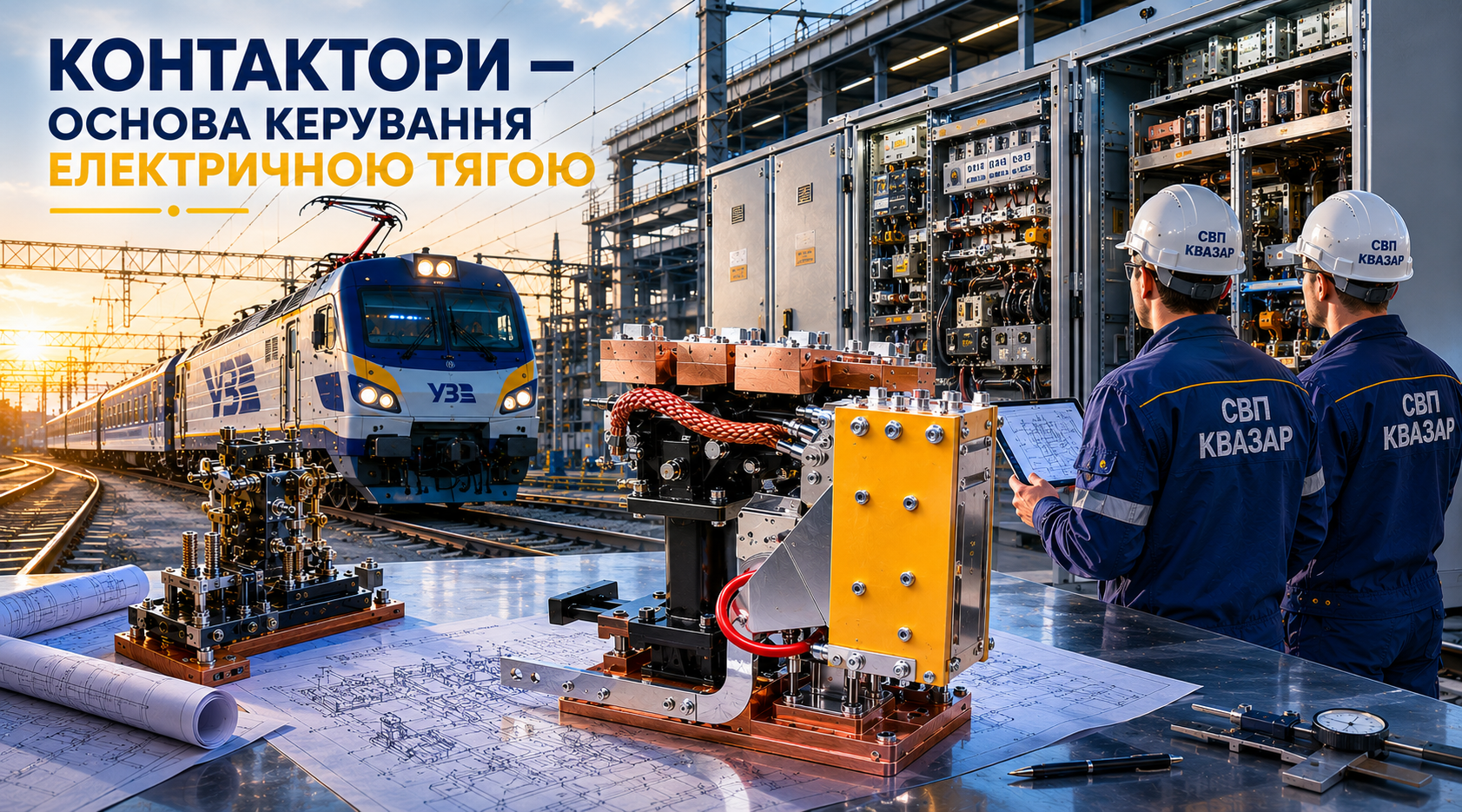 Електропневматичні контактори у системах електровозів (аналітика СВП КВАЗАР)