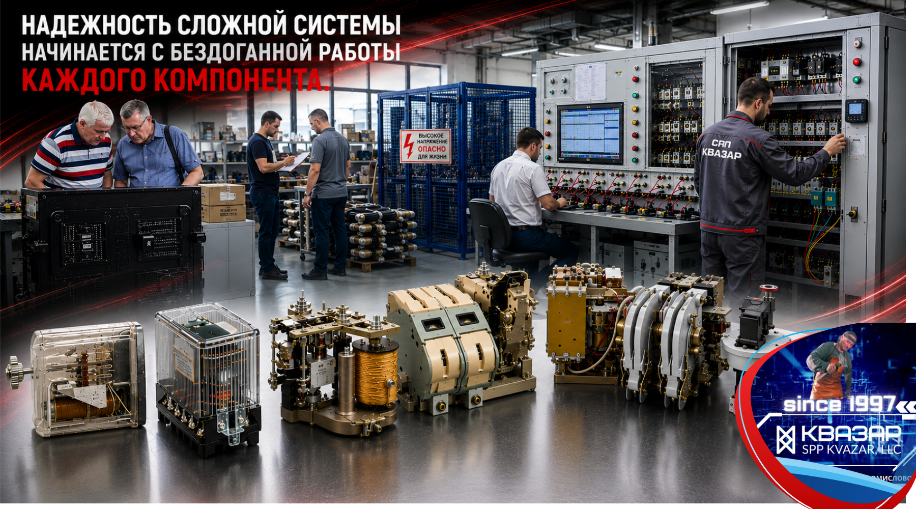 Реле, контакторы и регуляторы производства СПП КВАЗАР для современной промышленной автоматики