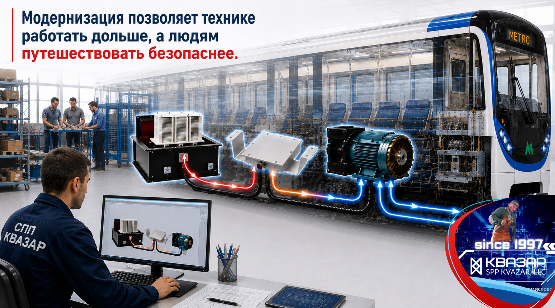Модернизация приборов на СПП КВАЗАР позволяет технике работать дольше, а людям путешествовать безопаснее