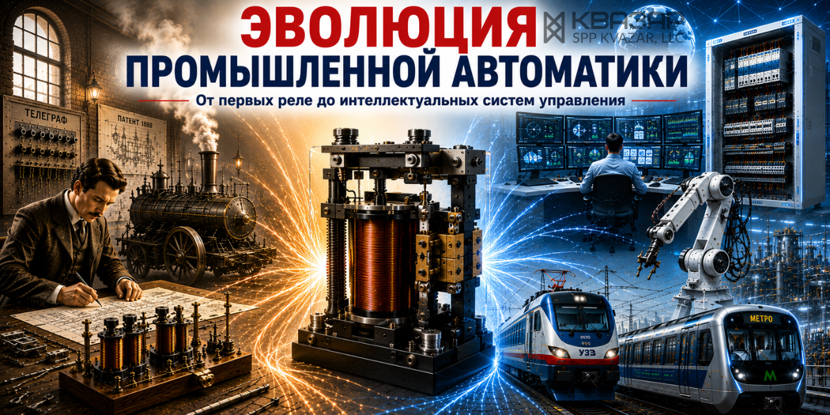 Эволюция промышленной автоматики – первые электромагнитные реле и современные интегрированные системы управления