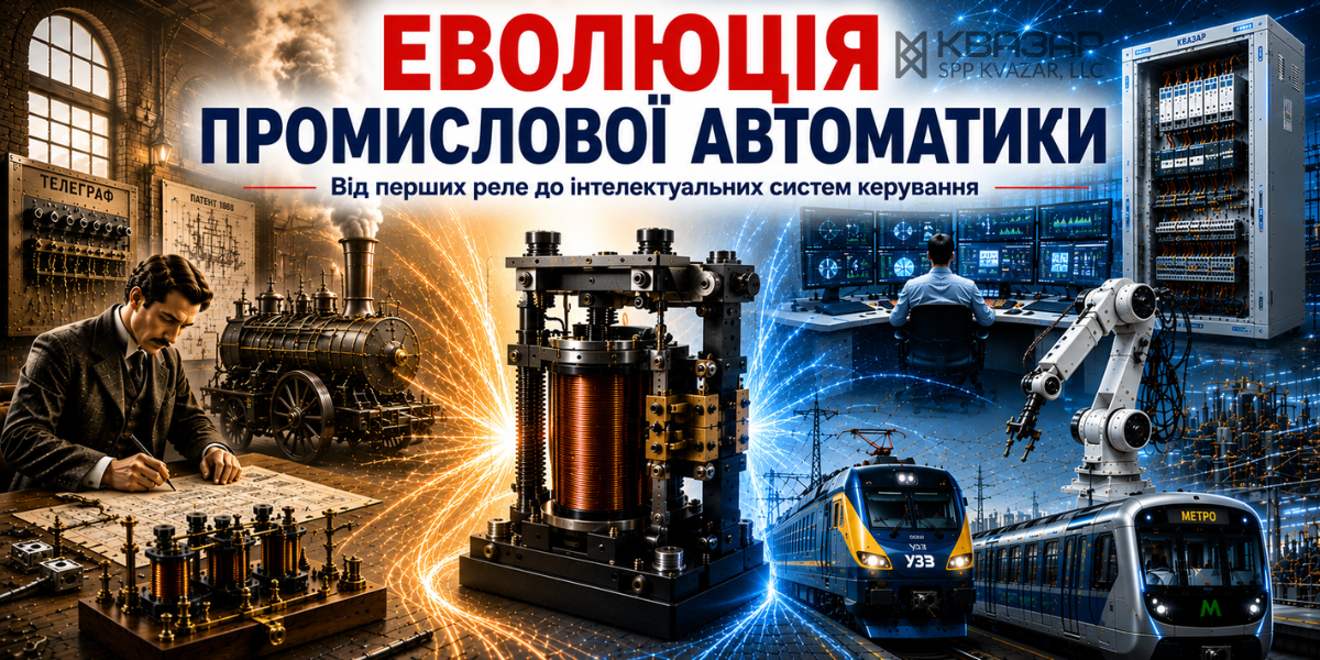 Еволюція промислової автоматики - перші електромагнітні реле та сучасні інтегровані системи керування
