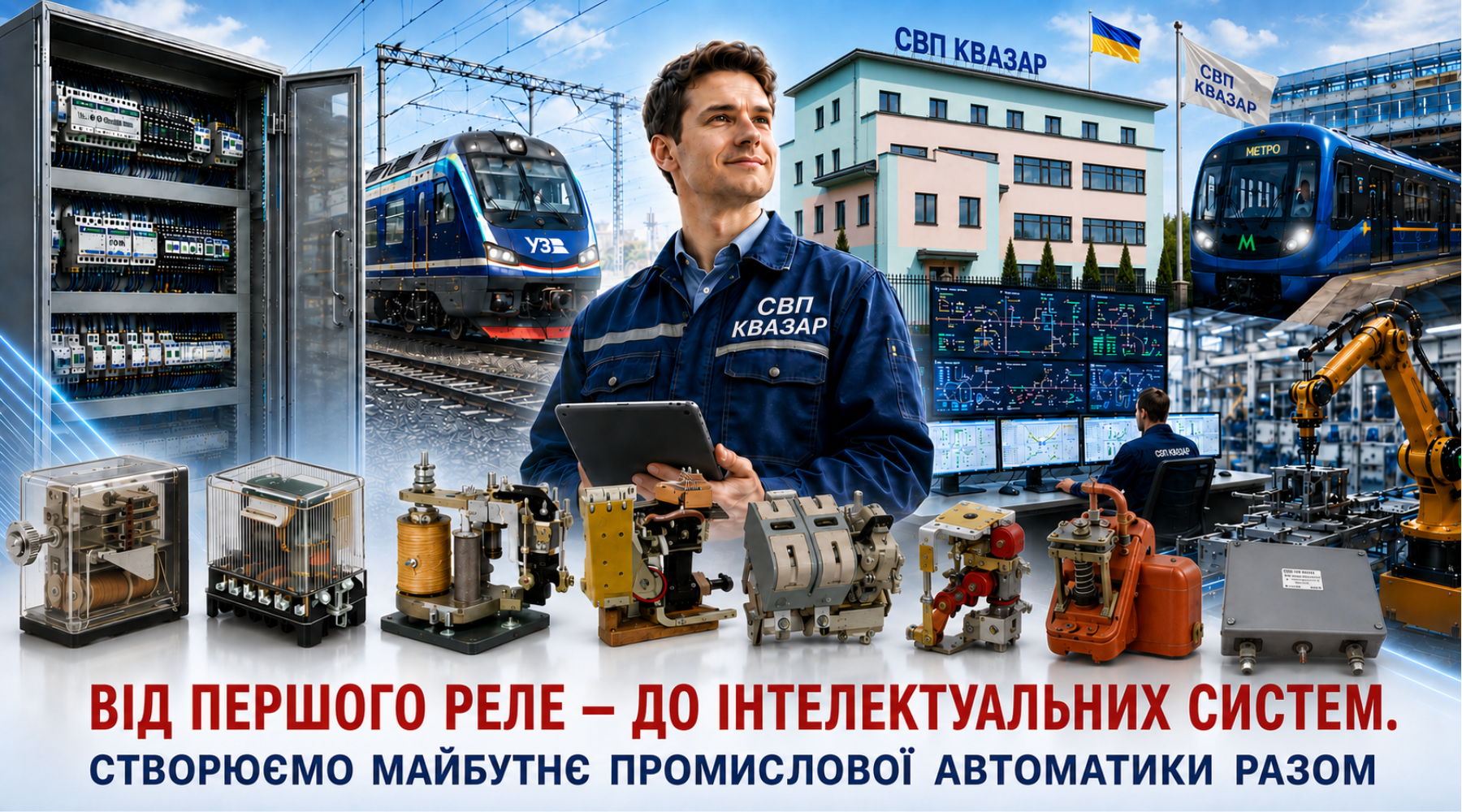 Сучасна промислова автоматика та інженерні рішення СВП КВАЗАР для промисловості, транспорту й енергетики
