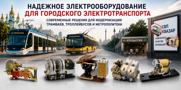Электрооборудование городского электротранспорта СПП КВАЗАР