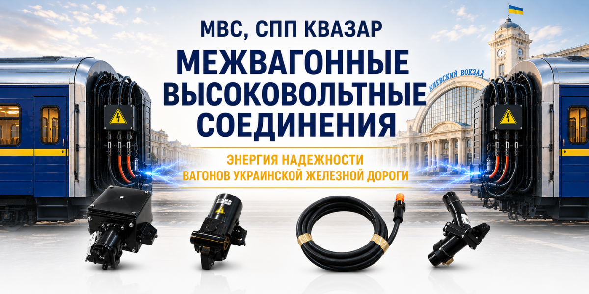 Межвагонное высоковольтное соединение (МВС) СПП КВАЗАР для поездов железной дороги