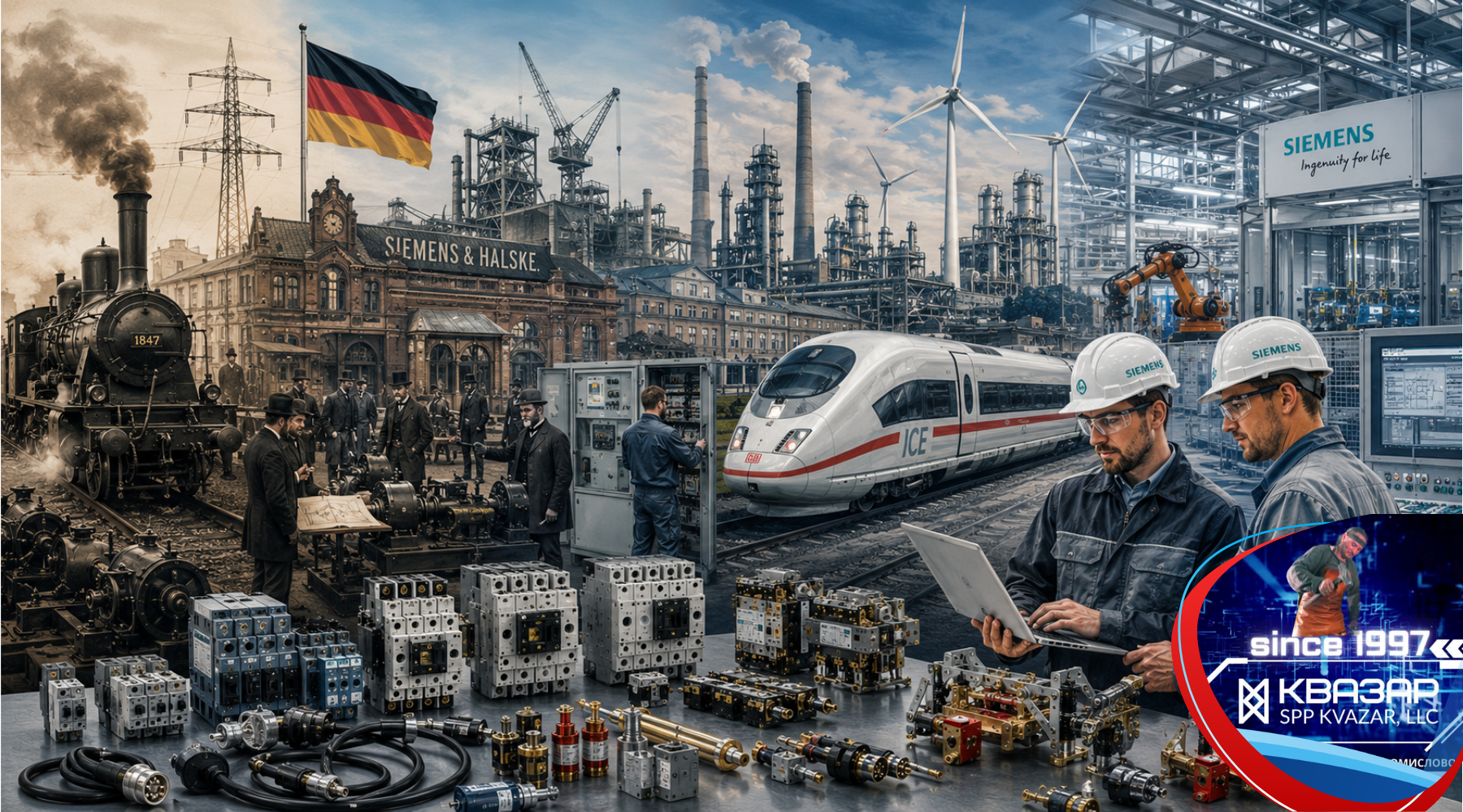 СПП КВАЗАР и мировой опыт развития промышленной электротехники на примере Siemens в Германии