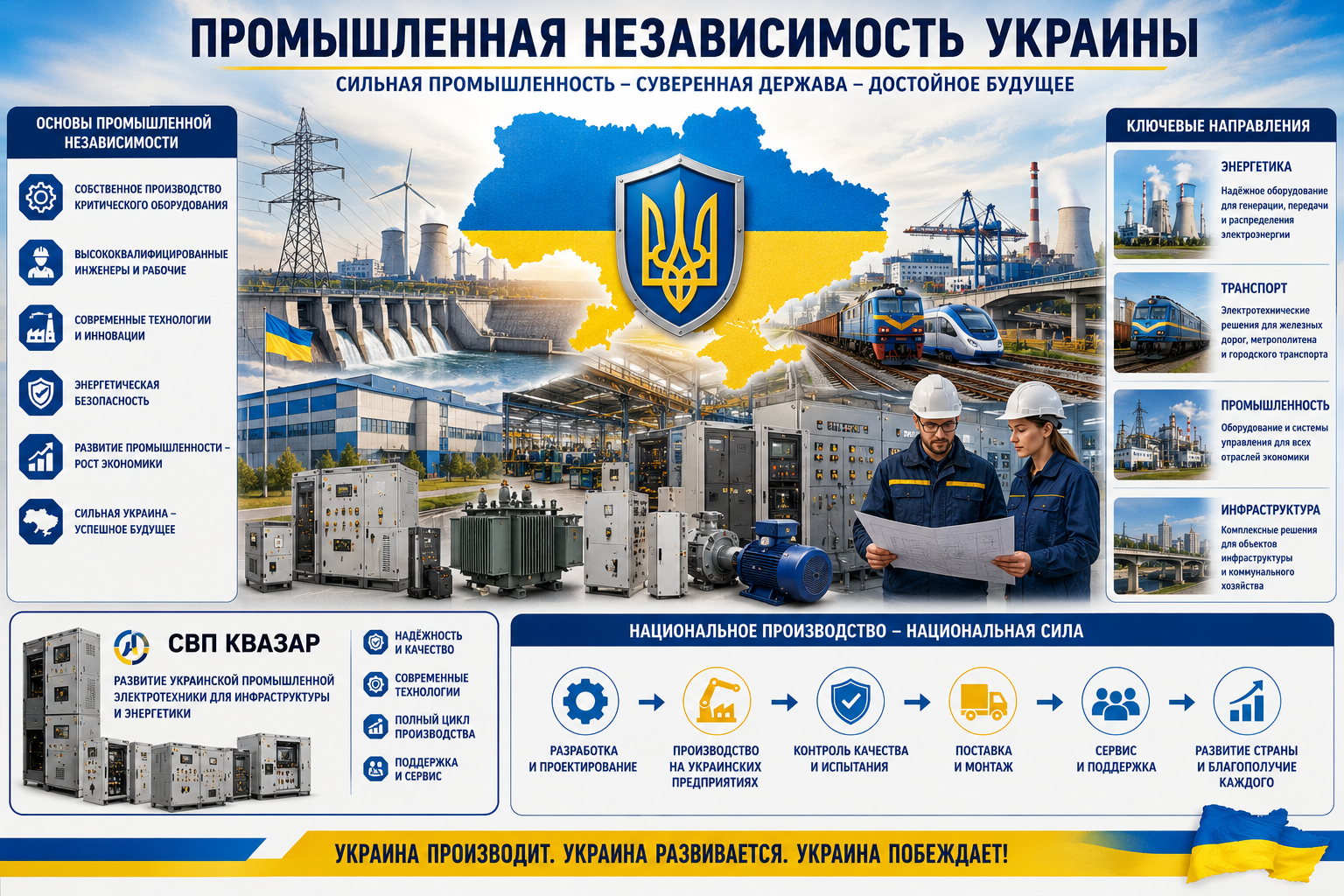 СПП КВАЗАР и развитие украинской промышленной электротехники для инфраструктуры и энергетики