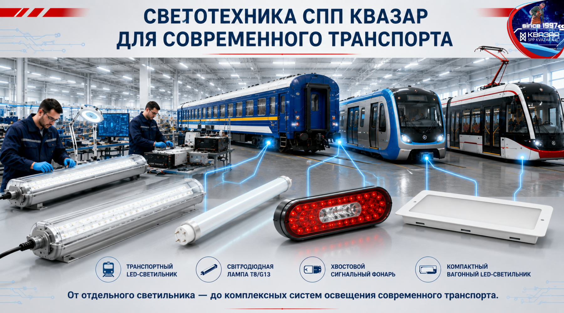 Светодиодная транспортная светотехника производства СПП КВАЗАР