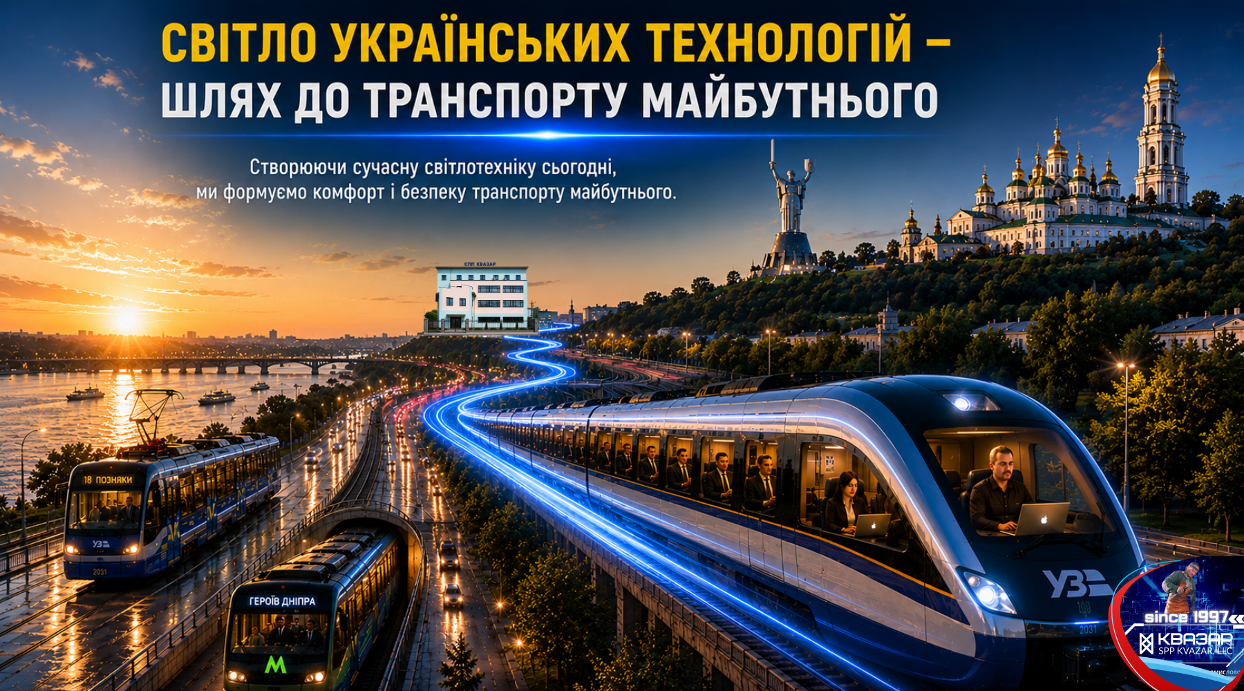 Сучасний український пасажирський транспорт із LED-освітленням нового покоління
